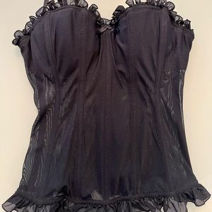 La Senza Black Bustier -Size Large
